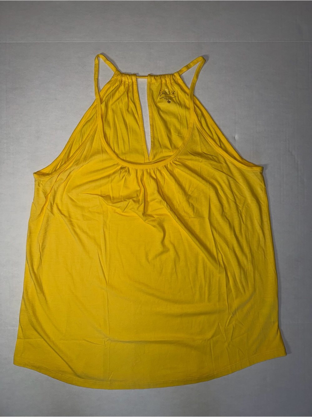 Lilly Pulitzer Bright Yellow Sleeveless Bandeau Tank